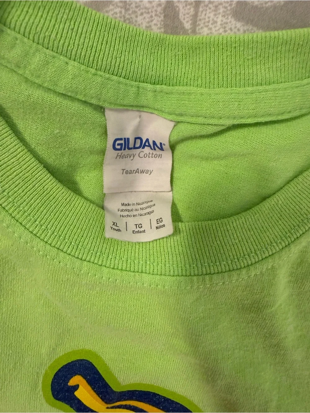 🍌⚾️ Savannah Bananas Logo T-Shirt – Youth XL – Neon Green